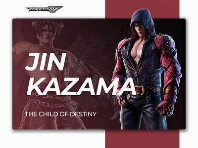 Jin Kazama Poster Concept arcade concept design esport esports fighting game gaming graphic design poster print tekken tekken 7