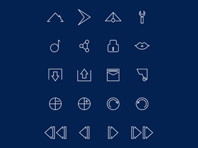 System Icons iconography system