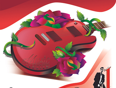 Guitar | World Music Day guitar illustrator music music art vector