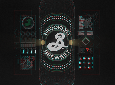 Brooklyn Brewery homage 3 fui graphic design hud motion graphics ui