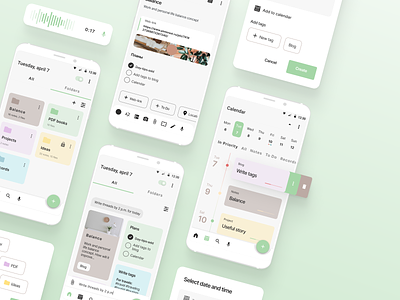 Add Note app calendar design figma mobile app note notes app simple todo todo list ui ux
