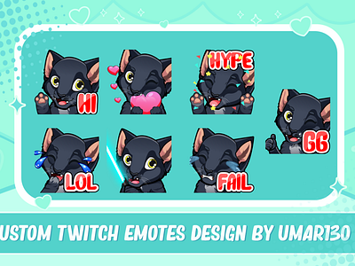 Panther twitch emotes