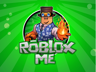 Roblox Me logo with background by Graphics For streamer on Dribbble