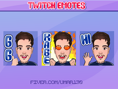 cartoon avatar twitch emotes badges cartoon emotes chibi twitch emotes design emotes kawaii twitch emotes streamer twitch emotes twitch sub badges twitchtv