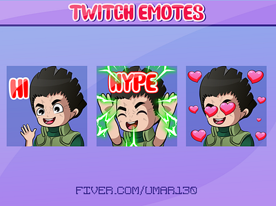 Rock lee Naruto twitch emotes badges cartoon emotes chibi twitch emotes emotes kawaii twitch emotes streamer streamers twitch emotes twitch sub badges twitchtv