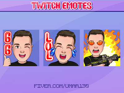 cartoon twitch emotes