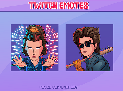 Stranger things twitch emotes badges cartoon emotes chibi twitch emotes emotes kawaii twitch emotes streamer streamers twitch emotes twitch sub badges twitchtv