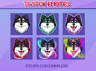 Dog twitch Sub badges badges cartoon emotes chibi twitch emotes design emotes kawaii twitch emotes streamer twitch emotes twitch sub badges twitchtv