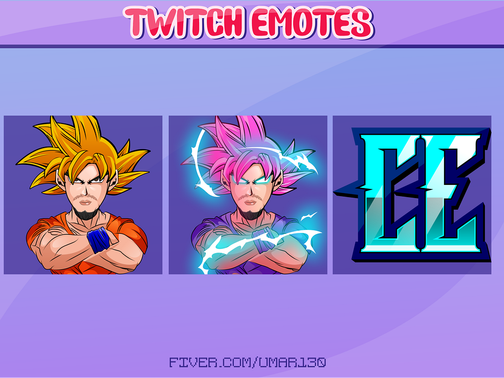 goku super saiyan twitch emotes by Graphics For streamer on Dribbble