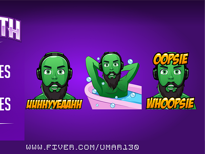 Greenman twitch emotes