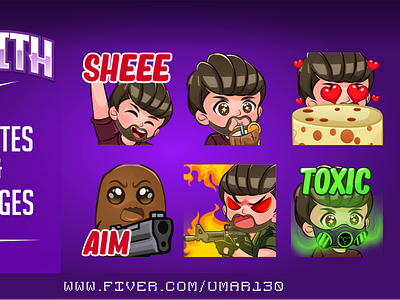 chibi boy twitch emotes