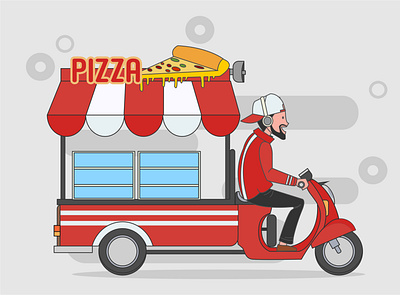 motoboothpizza booth booth design modificatio point pointofselling selling tricycle