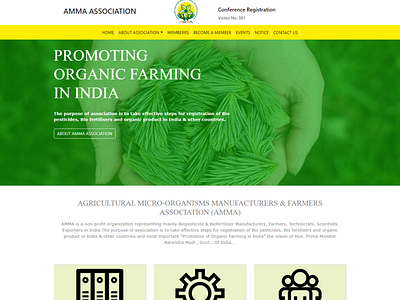 Clean Responsive Organic Farming Design Template