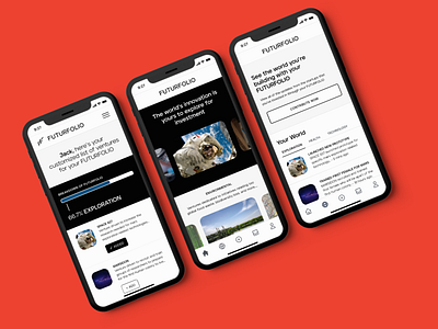 The world's innovation is yours to explore for investment app branding design figma minimal ui ux