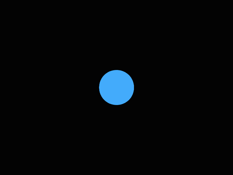 Two animation black blue circle gif motion red two