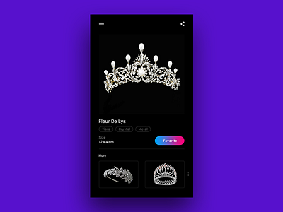 Tiara - Fleur De Lys app crystal dribbble invite products tiara ui