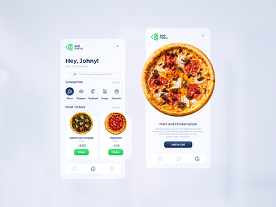 SeeMenu Mobile App (redesign) by Milo Solutions design food app food app design food app ui glassmorphism mobile app mobile app design mobile app ui mobile ui redesign ui ui design ux ux design