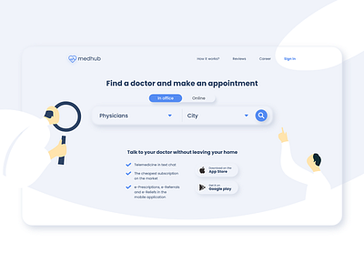 Medhub - healthcare platform by Milo Solutions dashboard ui design doctor graphic design health healthcare landing page medical app medicine ui ui design ux ux design web app web application webdesign website concept website design