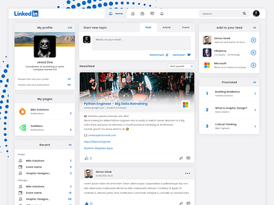 LinkedIn Redesign by Milo Solutions