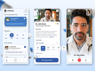 MediApp - mobile app by Milo Solutions clinic design doctor doctor app doctor appointment health health app healthcare healthcare app medical app medical care medical mobile app medicine mobile app mobile app design ui ui design ux ux design