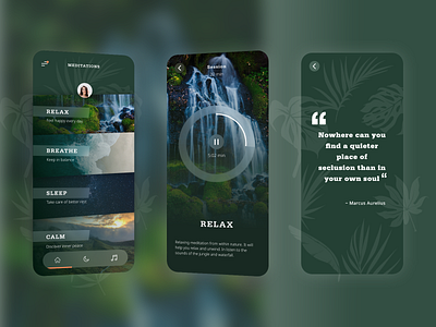 Meditation mobile app by Milo Solutions