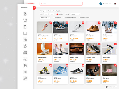 AliExpress redesign by Milo Solutions on Dribbble