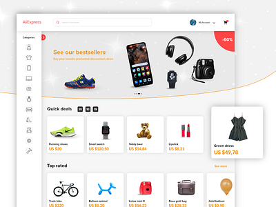 AliExpress redesign