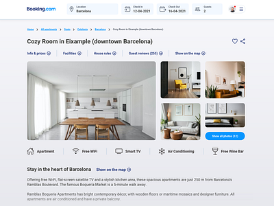 Booking.com redesign