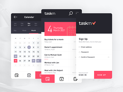 Taskm mobile app reminder task list app task manager to do list app