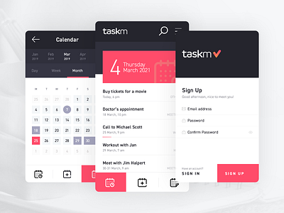 Taskm mobile app reminder task list app task manager to do list app