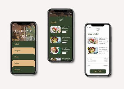 Online Menu brand identity branding colour e menu menu menu design onlinemenu ui ui design user experience user interface ux visual design