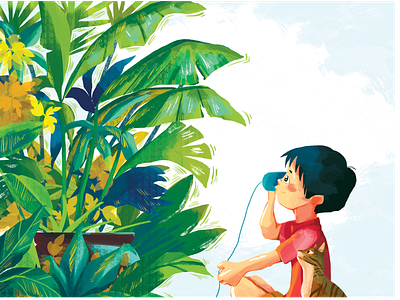 Kanguyen Illustration exhibition illustration naymam plant vietnam