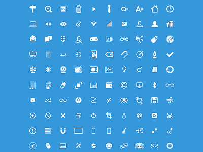 100 Glyphs by Alexey Anatolievich on Dribbble