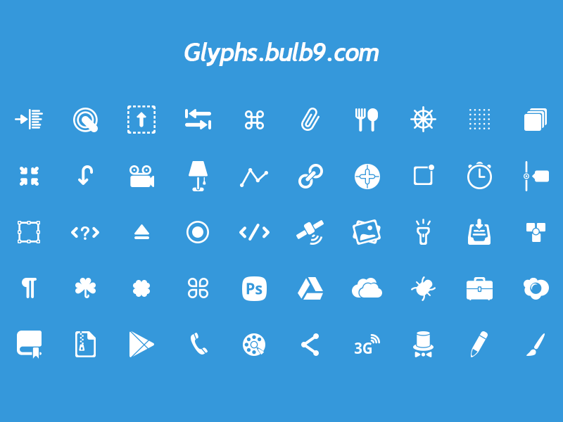 download glyphs for photoshop