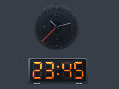 Clock analog clock digital