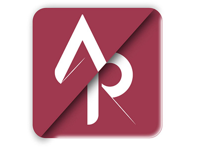 AR letter logo logo typography