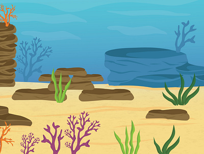 Sea 02 design game illustration