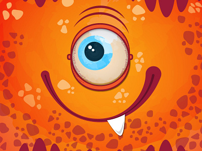 Monster cyclops illustration kids monster