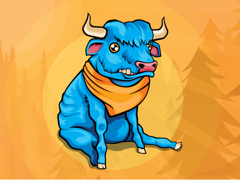 Babe The Blue Ox babe babe the blue ox illustration minnesota mn ox