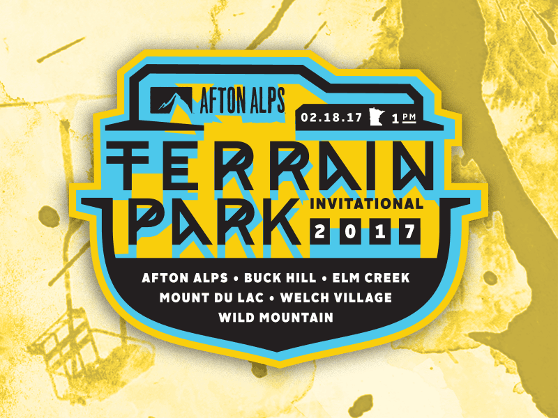 Terrain Park Invitational afton logo skiing snowboarding