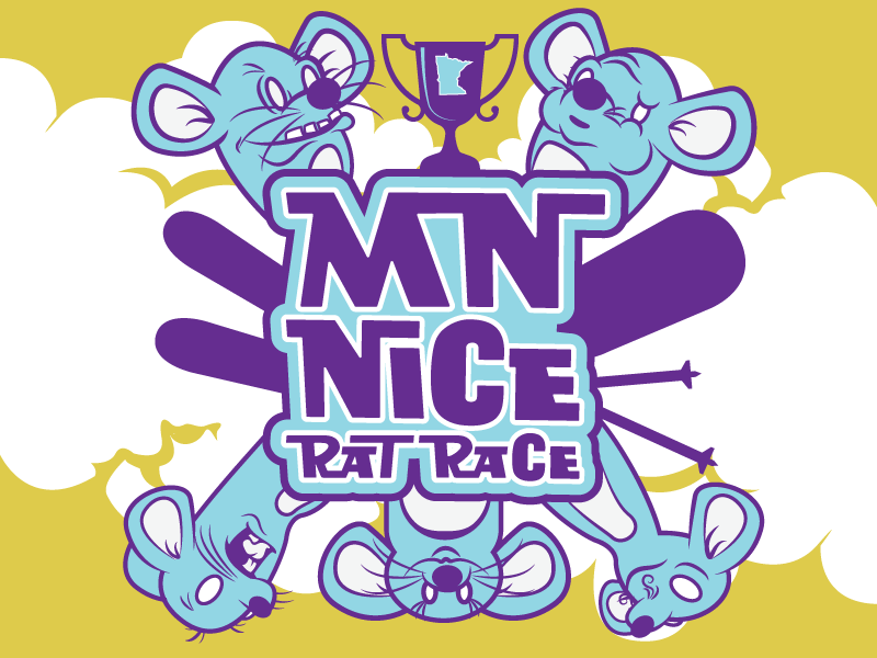 MN Rat Race character illustration minnesota mouse rat