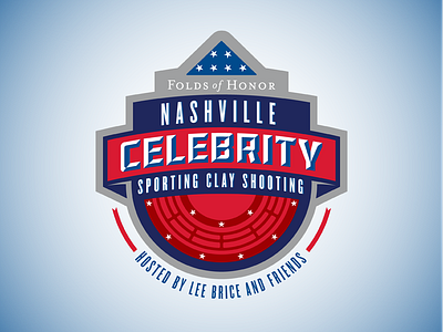 Folds of honor Celebrity Clay Shooting clay shooting fold of honor logo nashville sportslogo trap shooting