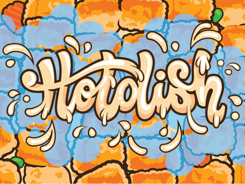 Hotdish hotdish illustration minnesota tater tots typography