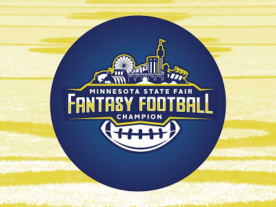 Fantasy Football fantasy football football logo minnesota state fair sports logo