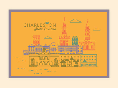 Charleston charleston design illustration packaging south carolina