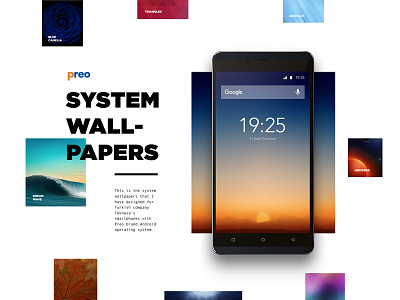 Preo Smartphone System Wallpapers android mobile smartphone sunset system wallpaper wave