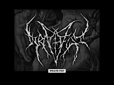 WrathFist Black Metal Logo black dark death evil gothic metal music satan typography