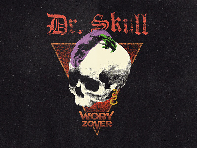 Dr Skull - Wory Zover doctor frog heavy merch metal poster punk retro rock shirt skull tshirt
