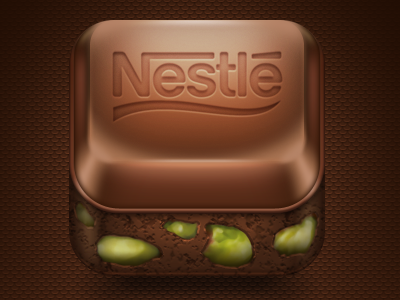 Nestle Damak iPhone Icon chocolate icon illustration iphone nestle