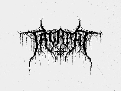 TAGRAHT - Black Metal Logo band black black metal calligraphy chaos heavy metal horror logo metal music